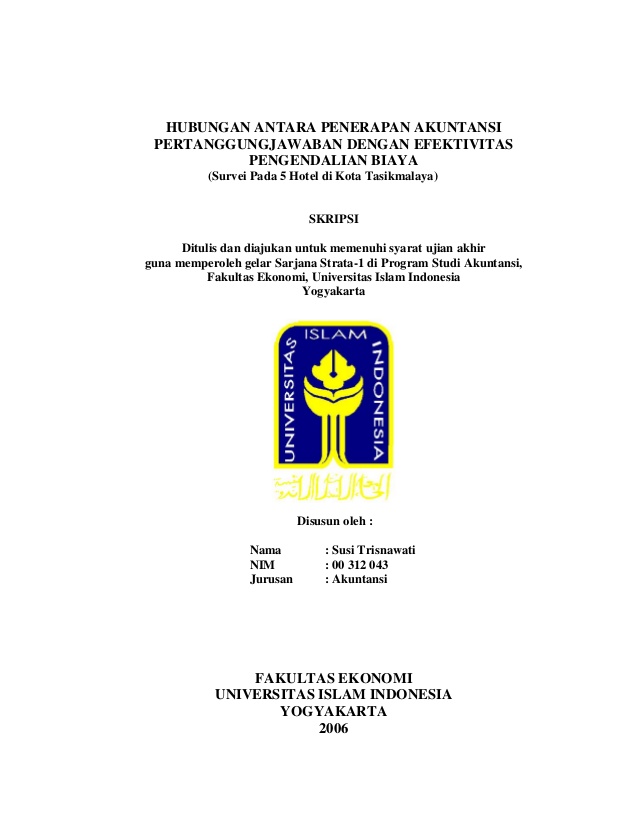 Skripsi akuntansi biaya 2018 malaysia